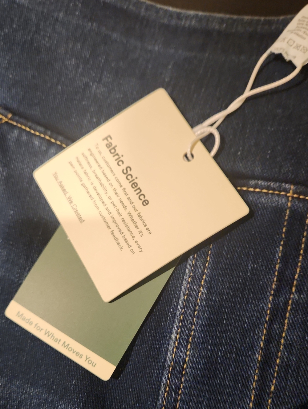 ❤️ NWT! HALARA FLEX DENIM WIDE LEG PULL ON JEANS, 12 - 14 LONG (LARGE TALL) - Picture 7 of 12